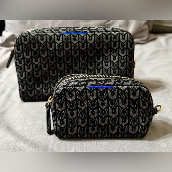 Rothy's Black and Gray Cosmetic Bags Set - Picture 1 of 6
